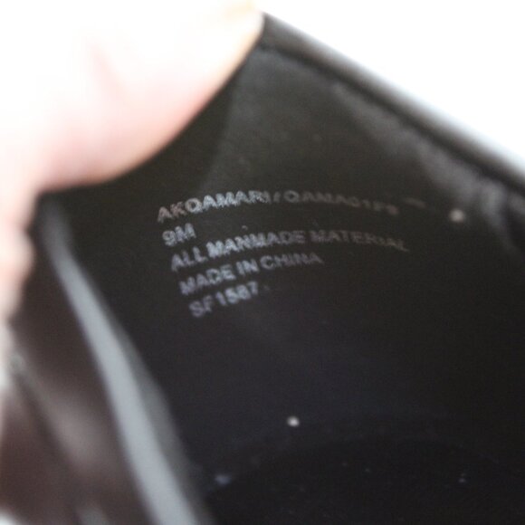 Anne Klein AKqamari Black Wedge Loafer's Slip-On Shoes Size 9 NWOB - Picture 7 of 11